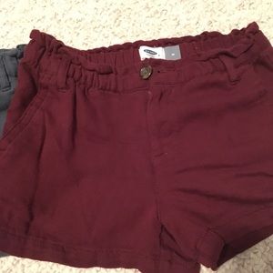 Burgundy Dress Shorts